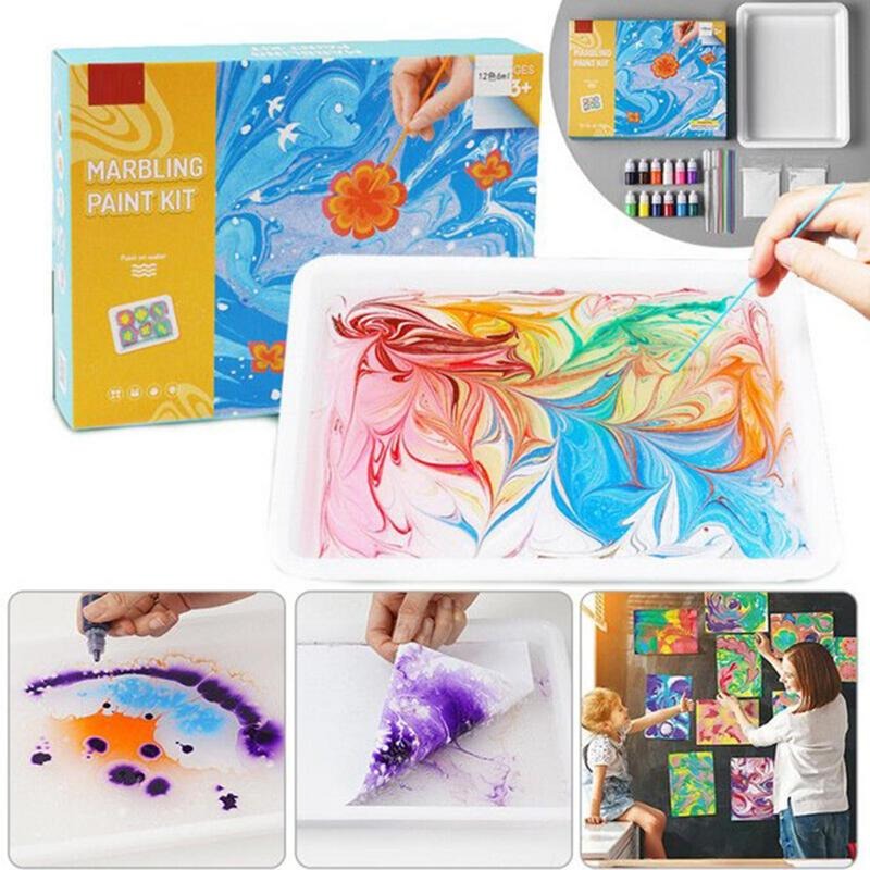 Water Marbling Paint Set™ - Färgglada vattenbaserade konstverk - Färgset